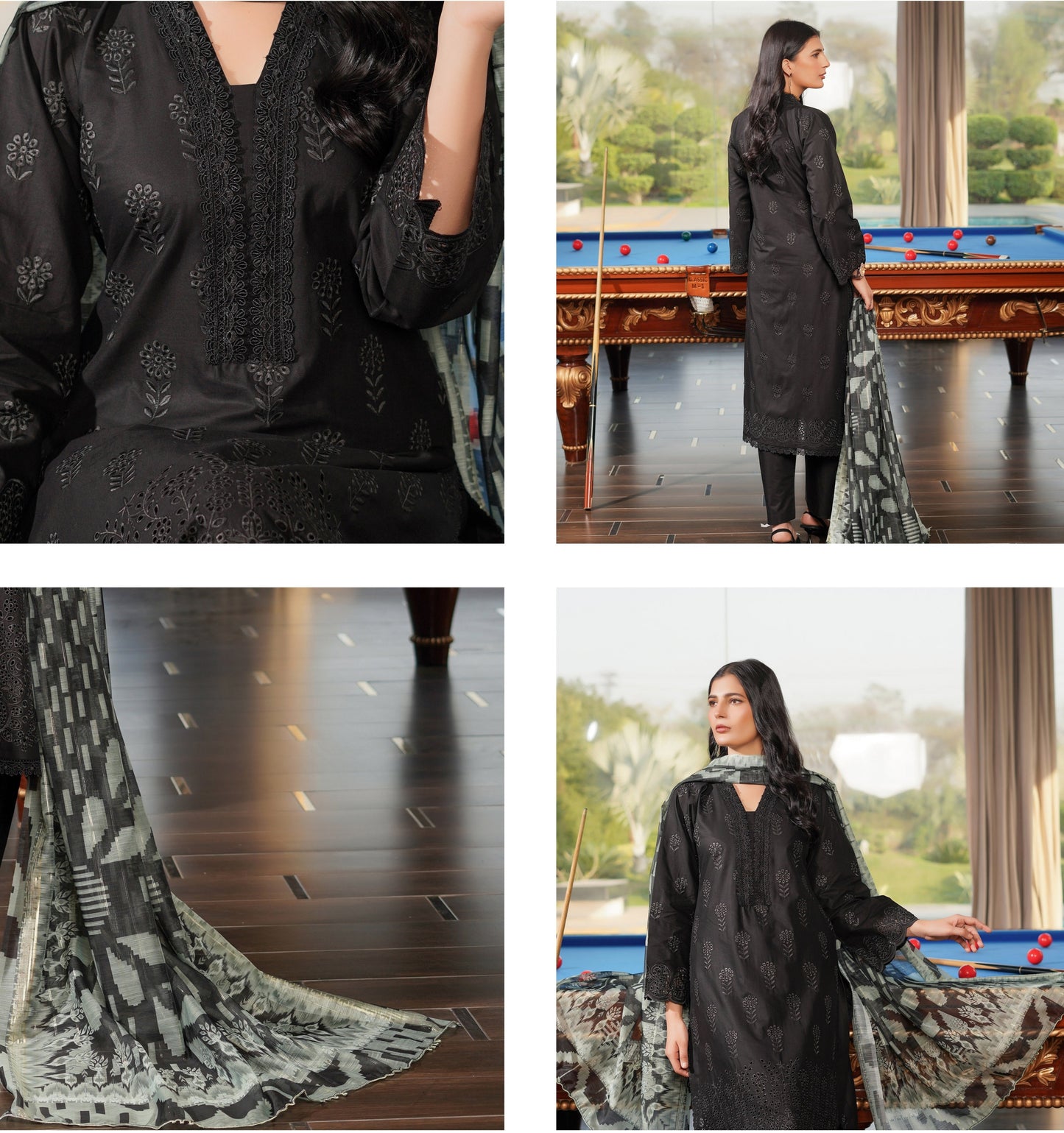 Munira Moon Cotton Black