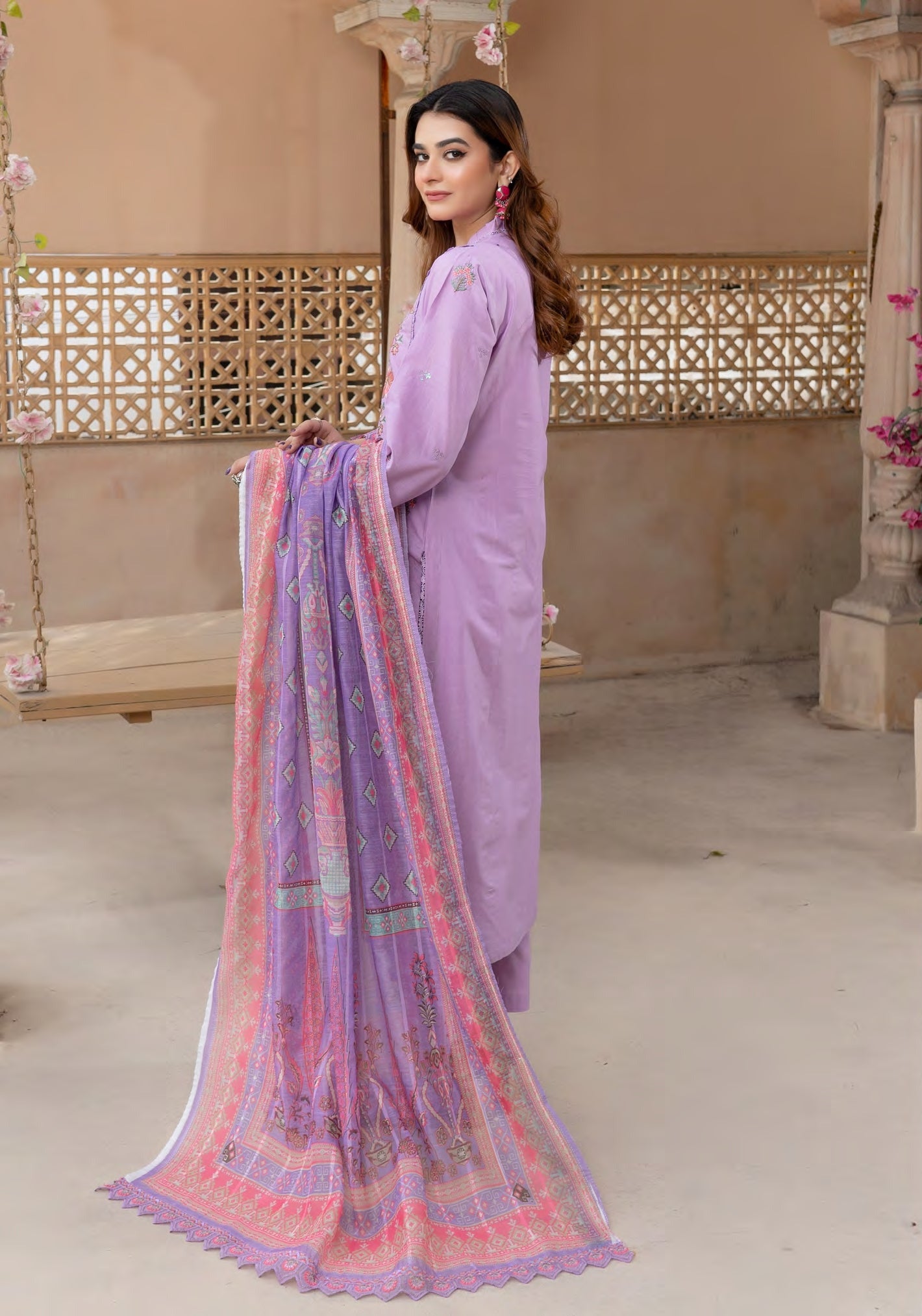 Munira Jheel Cotton Lilac