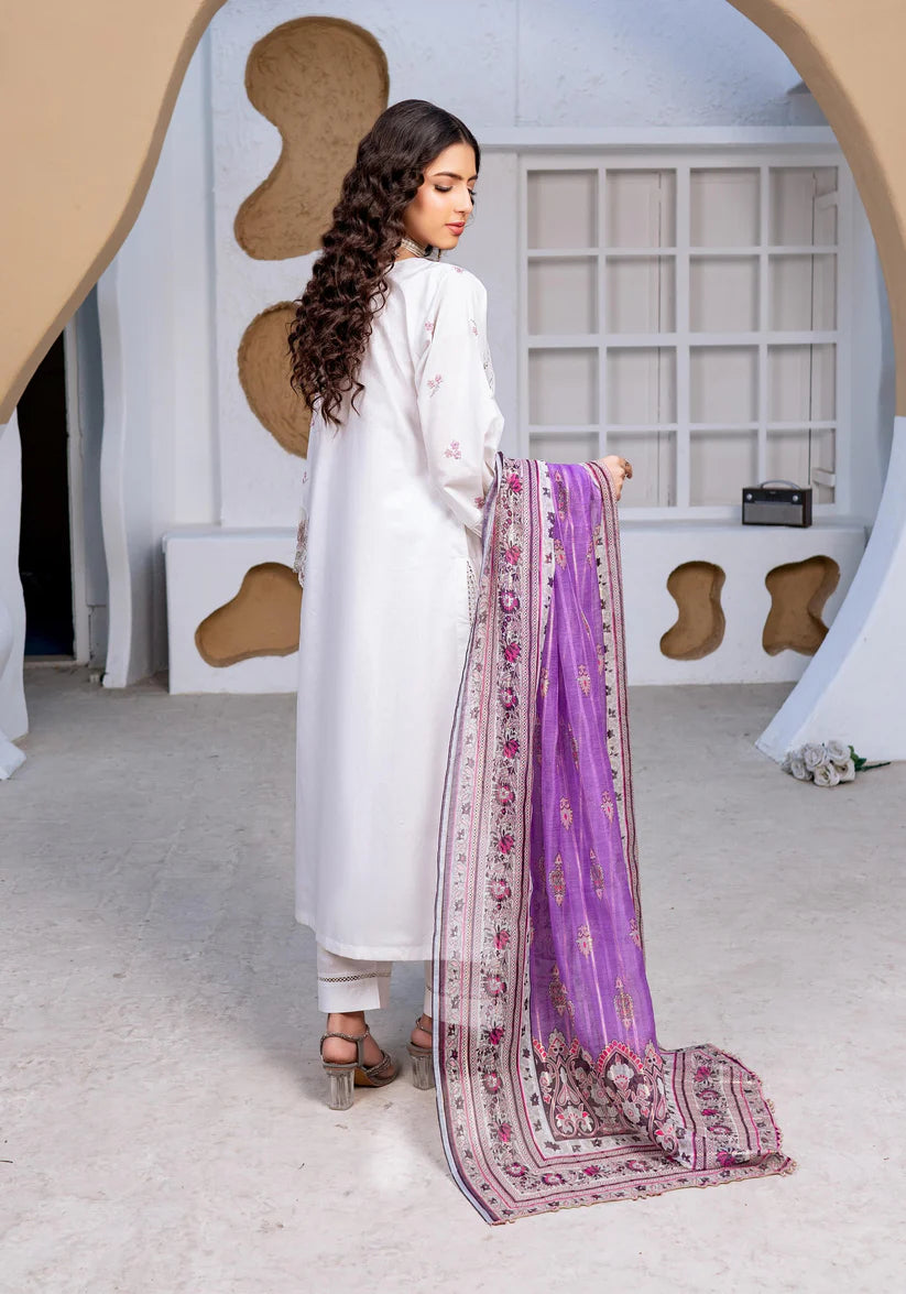 Munira 7 Voguish Cotton White