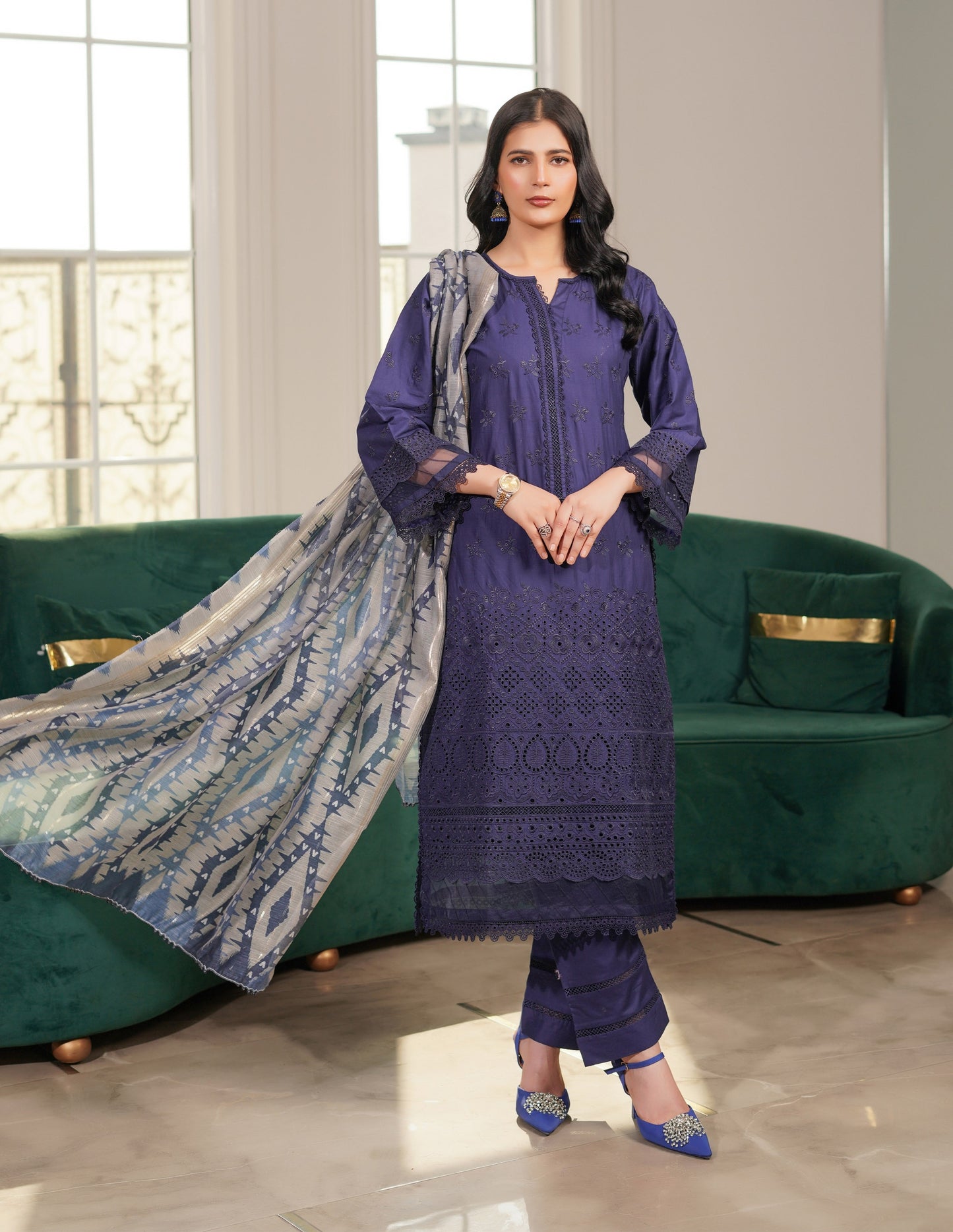 Munira Moon Cotton Blue