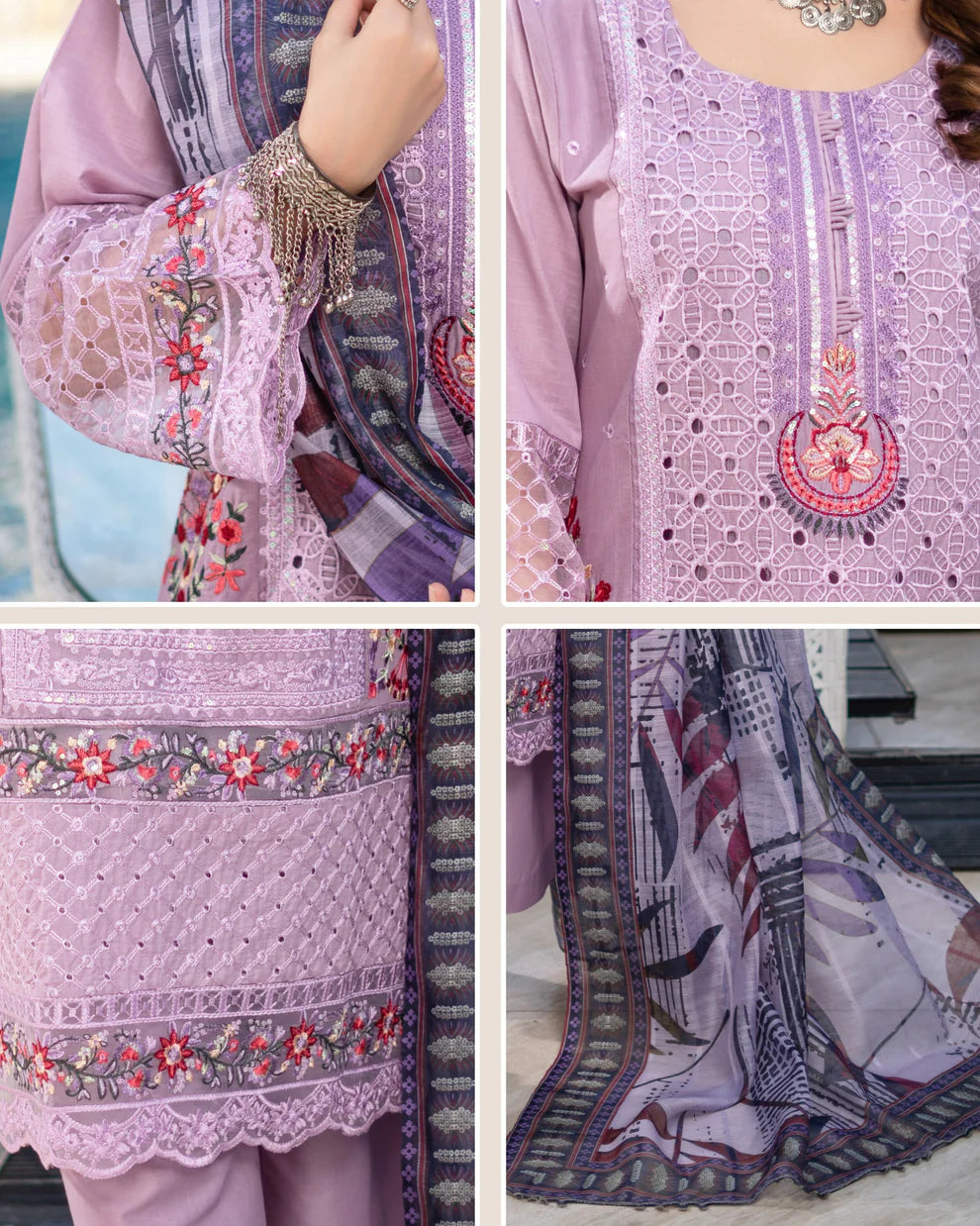 Munira 7 Srollinding Cotton Lavender