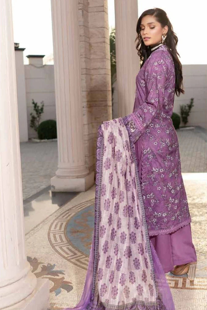 Munira Mehak Lawn Purple