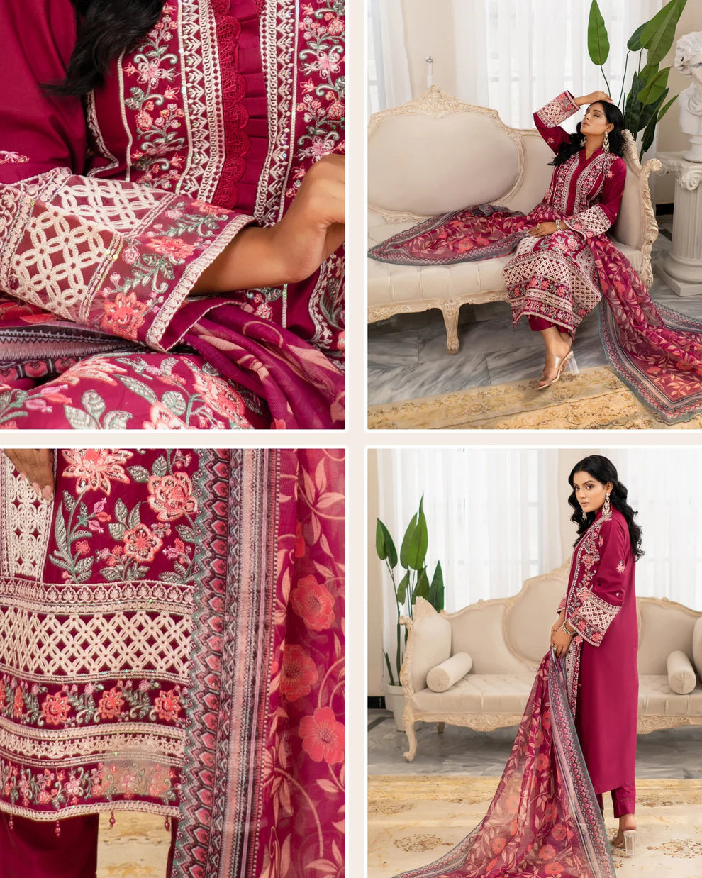 Munira Contemporary Cotton Burnt Pink