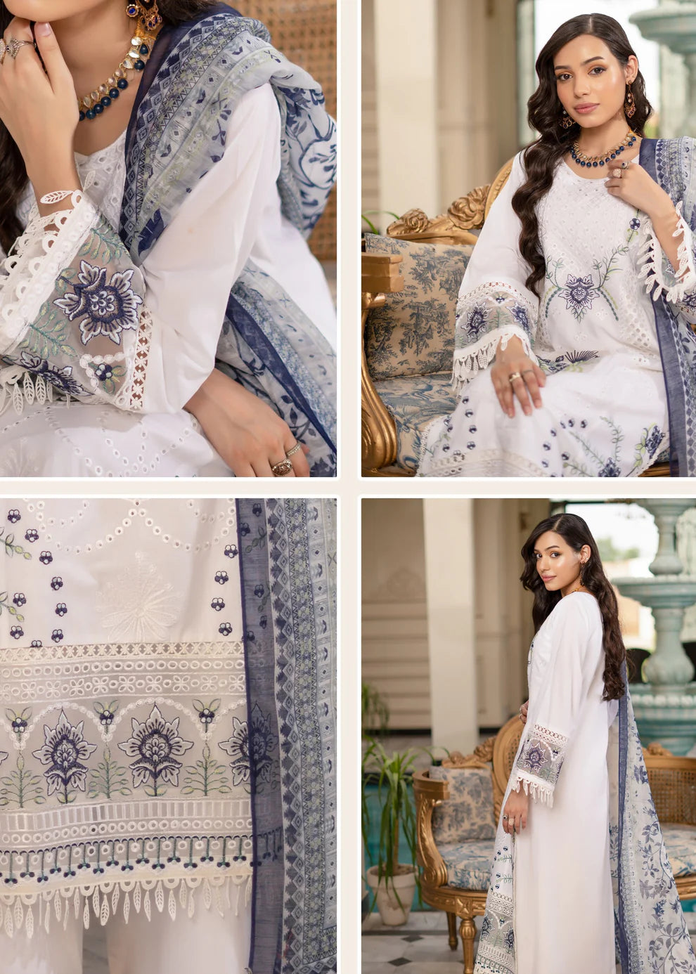 Munira Contemporary Cotton MSL Pure White