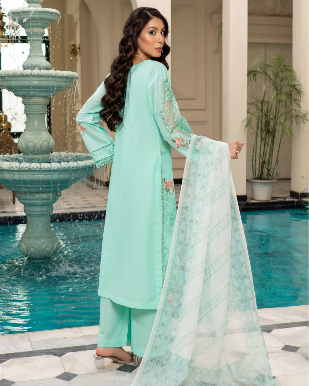 Munira Contemporary Cotton Aqua