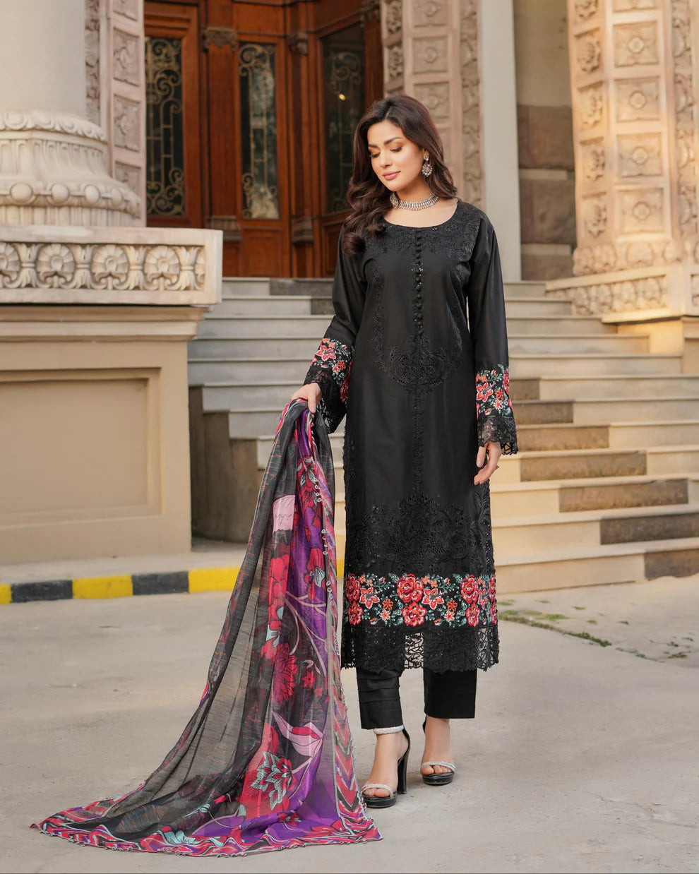 Munira Eid Fiesta Cotton Black