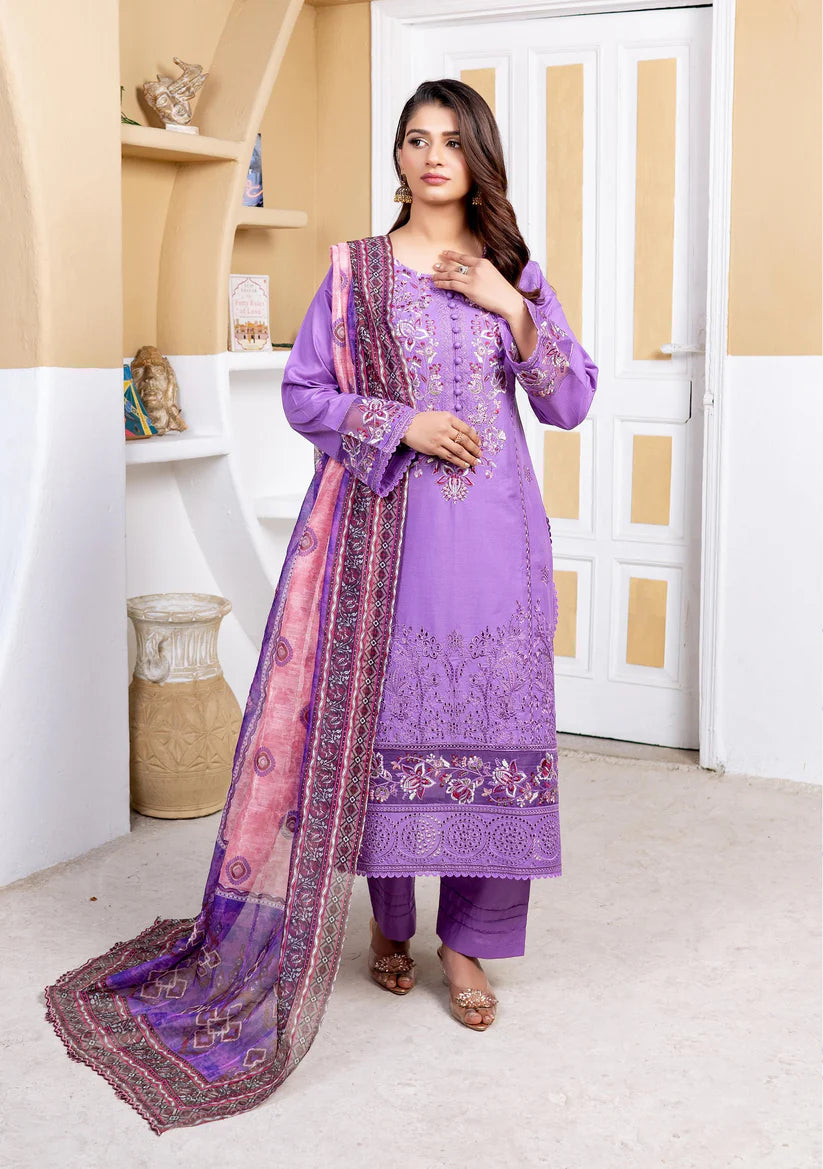 Munira 7 Voguish Cotton Lavender