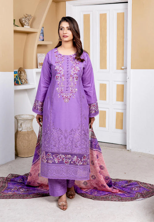 Munira 7 Voguish Cotton Lavender