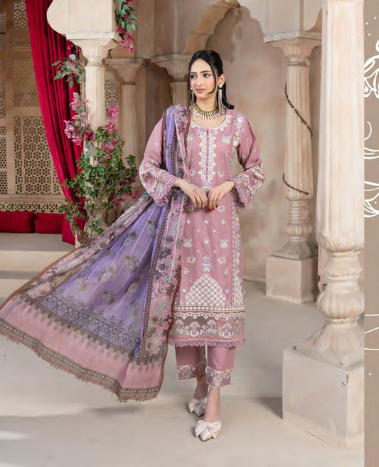 Munira Jheel Cotton Coral Pink