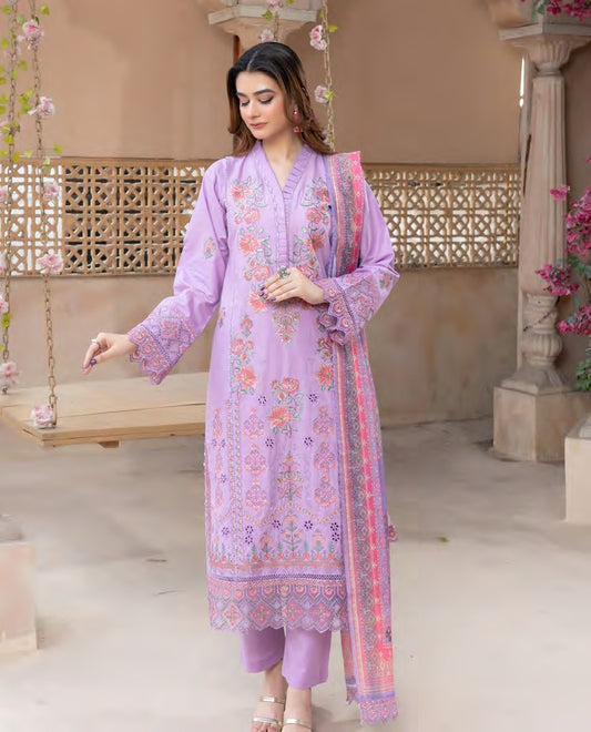 Munira Jheel Cotton Lilac