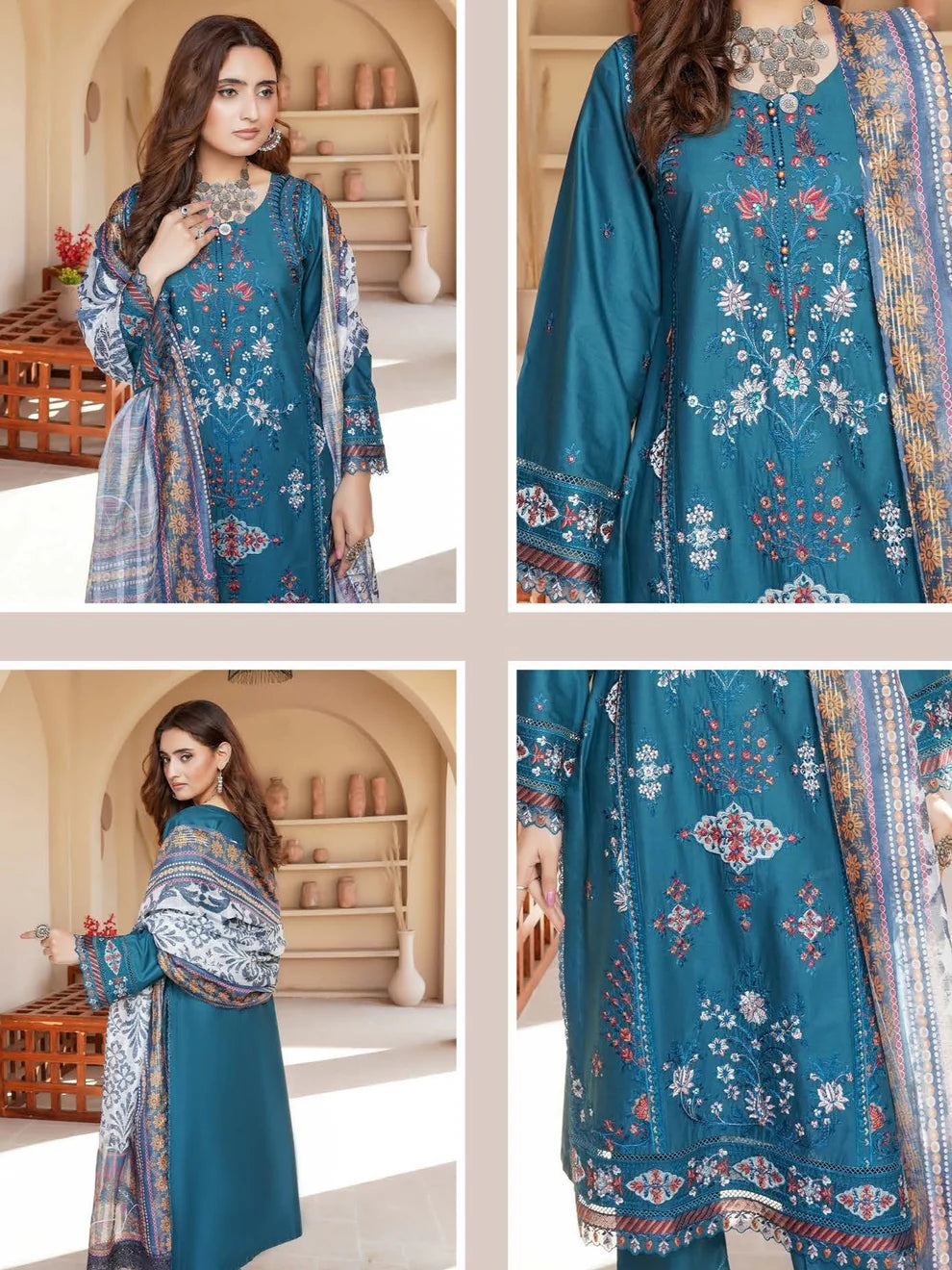 Munira Sitara Lawn Zinc