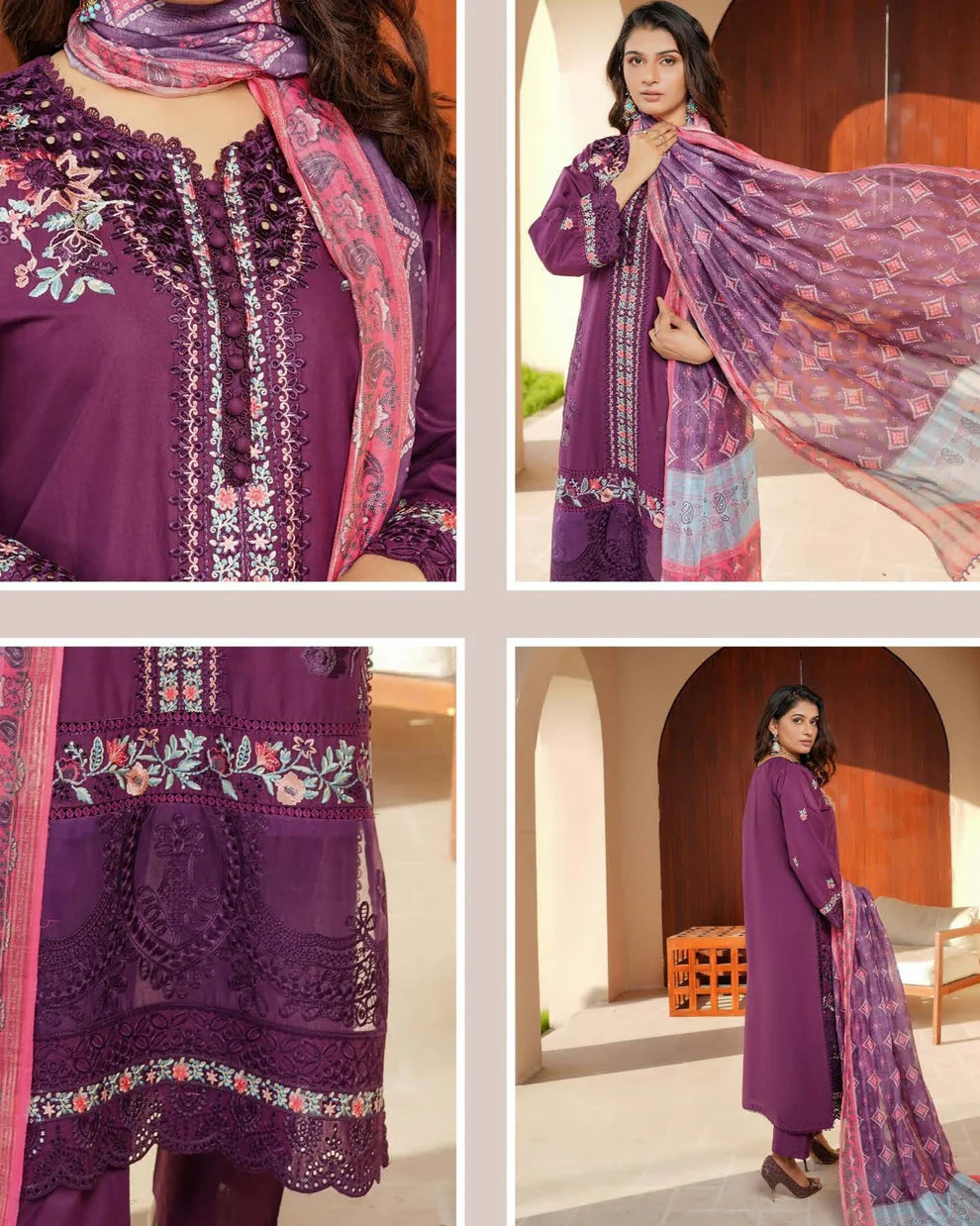 Munira Sitara Lawn Margenda