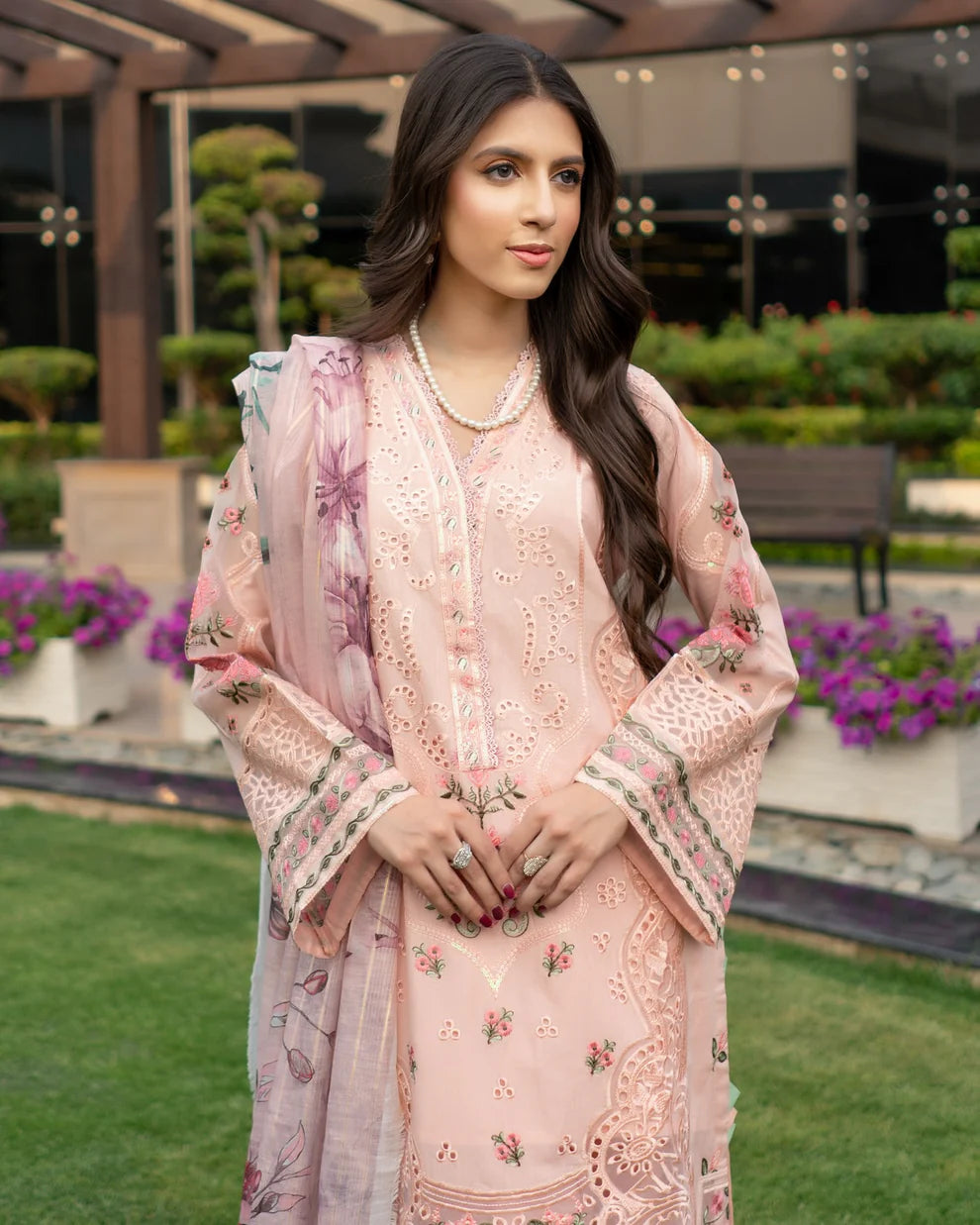 Munira Chhaya Cotton Peach