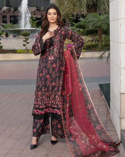 Munira Mah-e-Noor Lawn Black