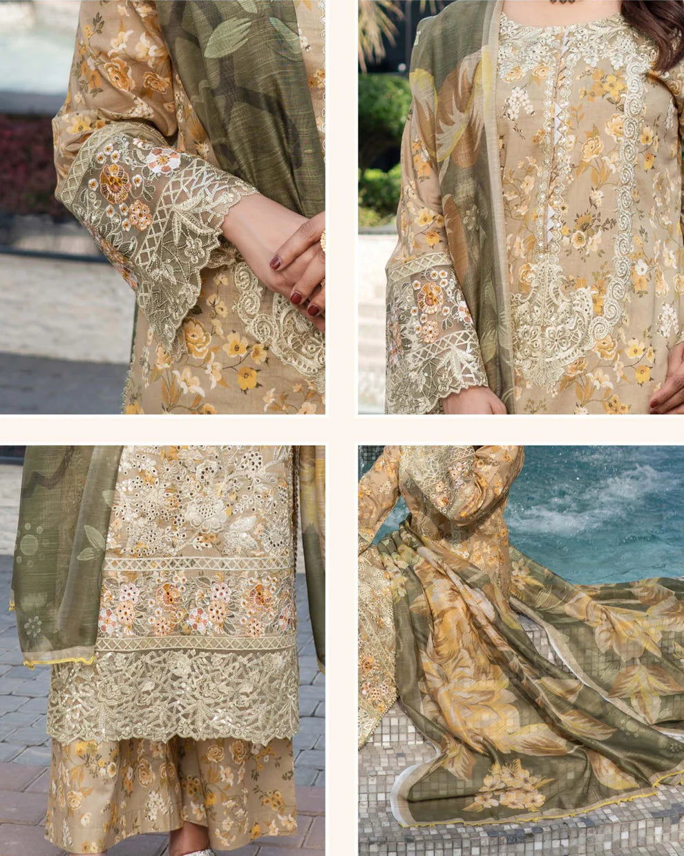Munira Mah-e-Noor Lawn Mustard