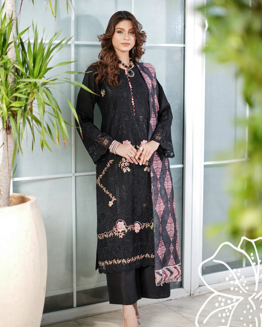Munira 7 Srollinding Cotton Black