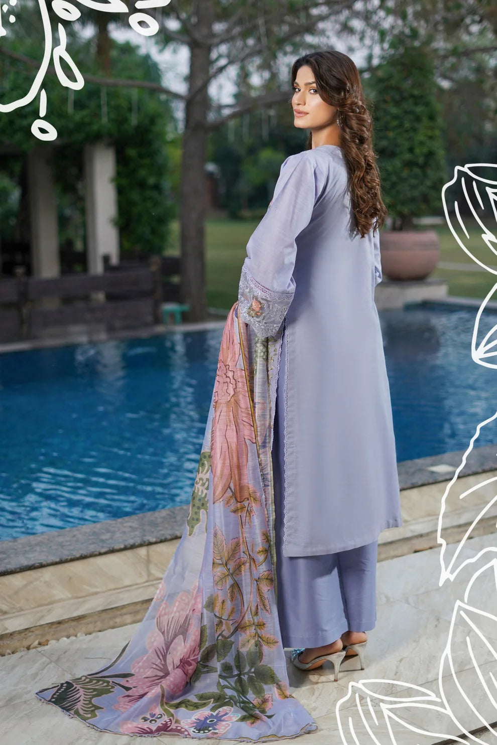 Munira 7 Srollinding Cotton Lilly