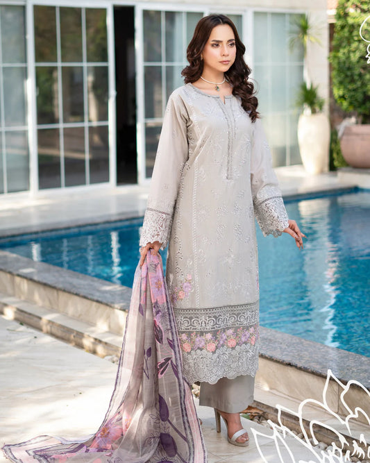 Munira 7 Srollinding Cotton Grey