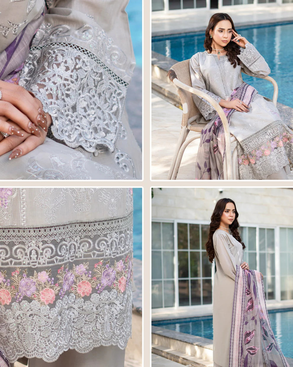 Munira 7 Srollinding Cotton Grey