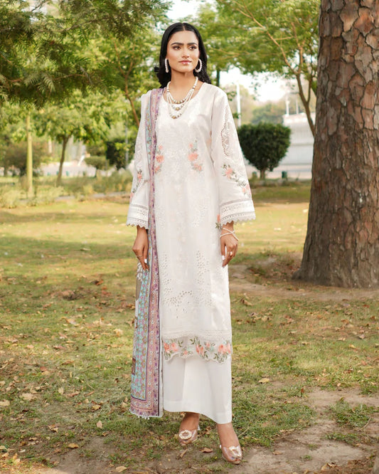 Munira Nazakat Cotton White