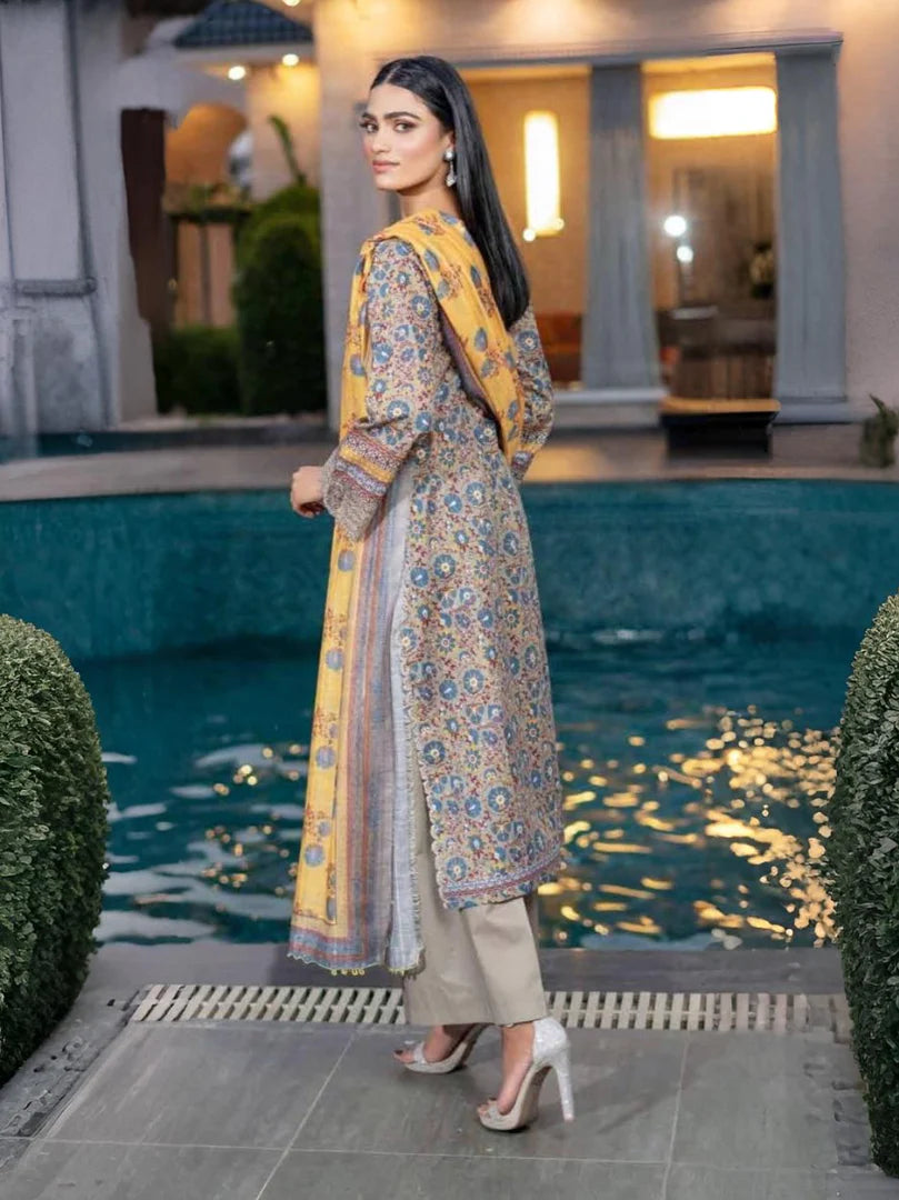 Munira Mehak Lawn Grey