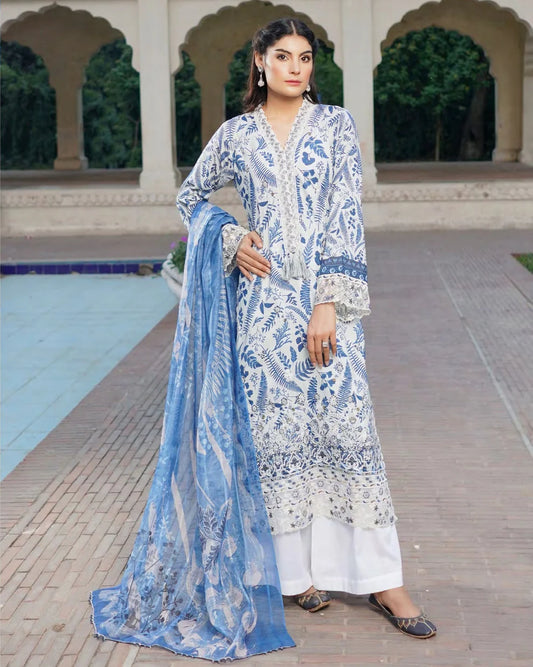 Munira Nazar Lawn White