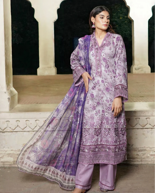 Munira Nazar Lawn Lavender