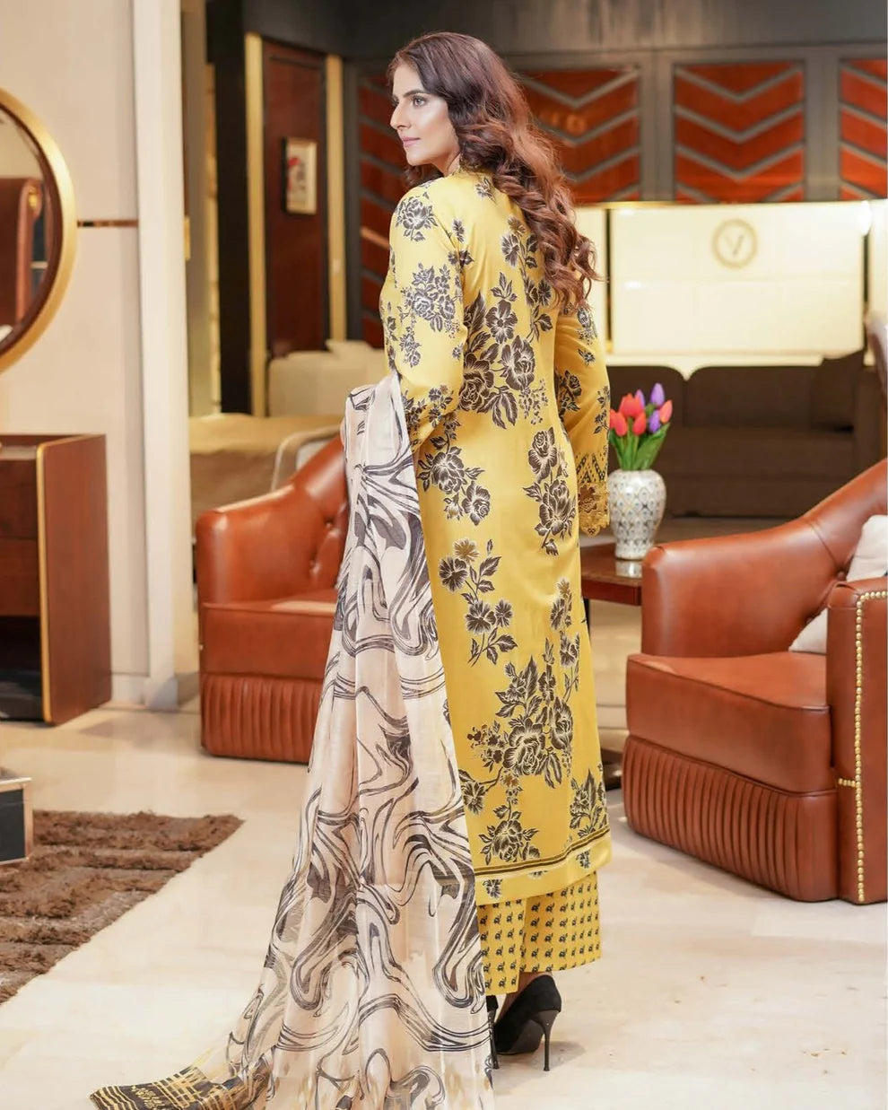 Munira Chaand Raat Lawn Yellow