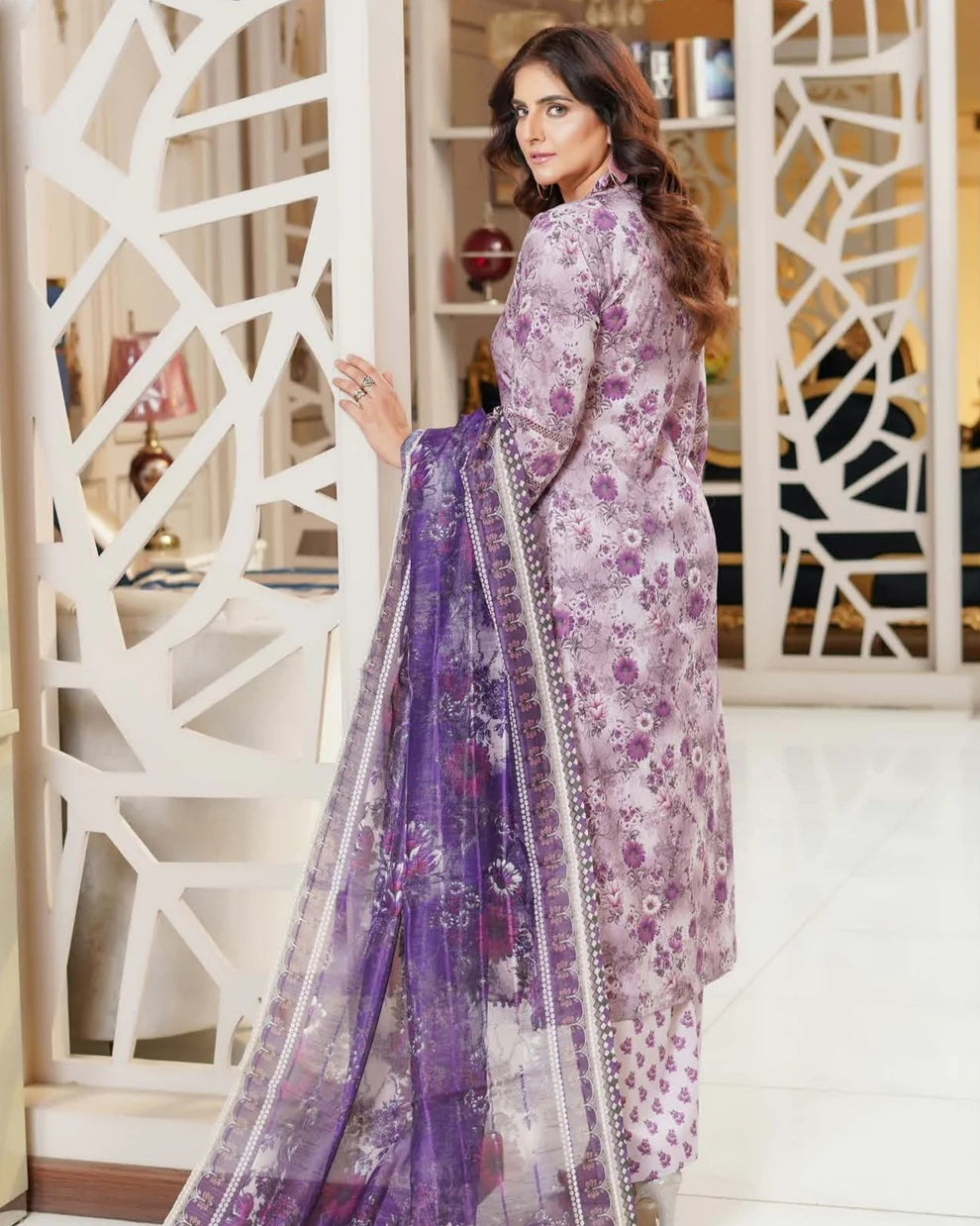 Munira Chaand Raat Lawn Lilac