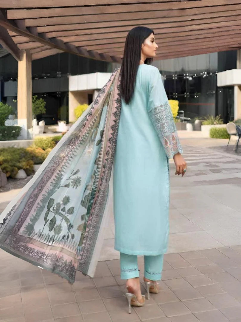 Munira Chhaya Cotton Sky Blue